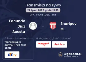Facundo Diaz Acosta - Sharipov M. gdzie oglądać?