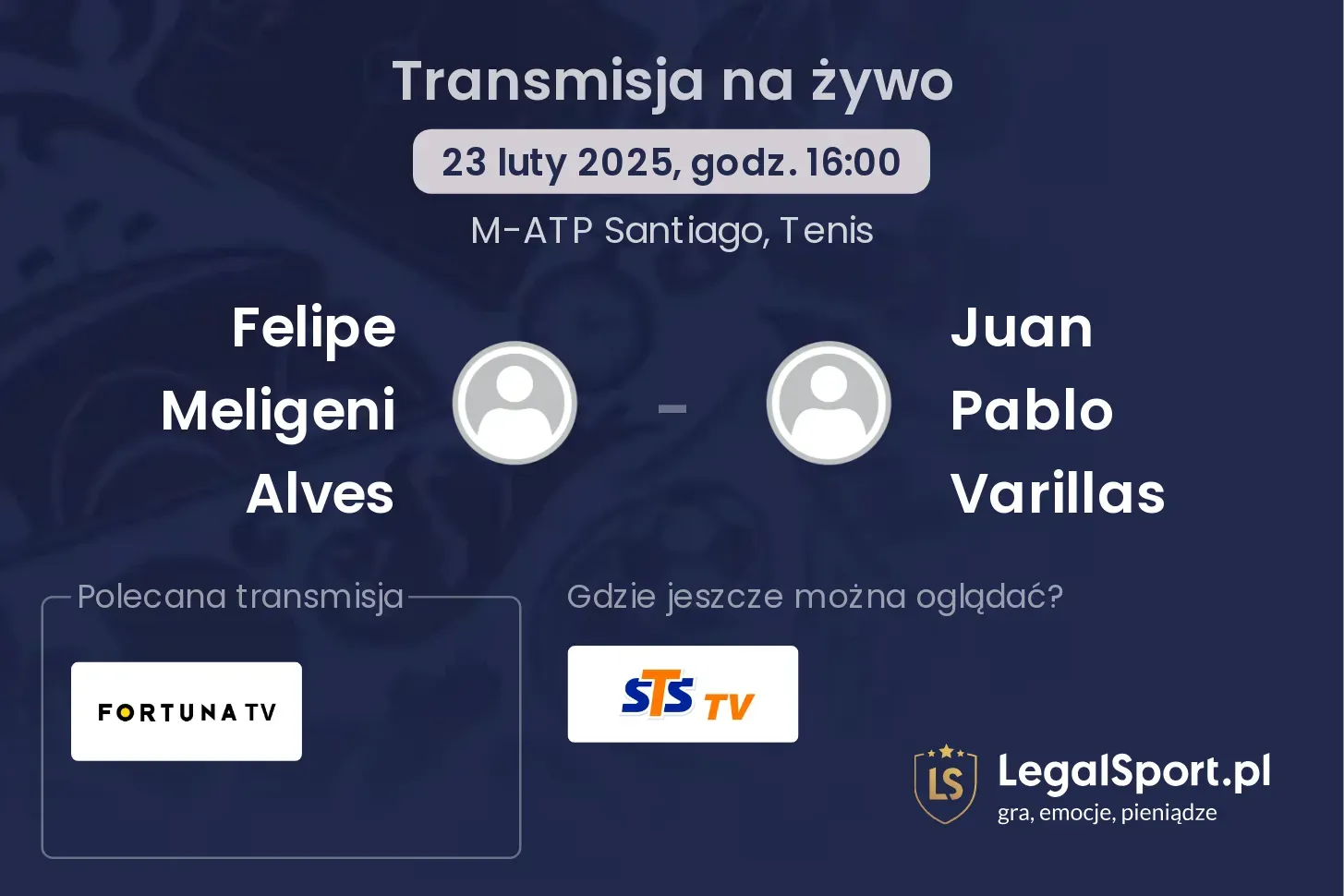 Felipe Meligeni Alves - Juan Pablo Varillas gdzie oglądać?