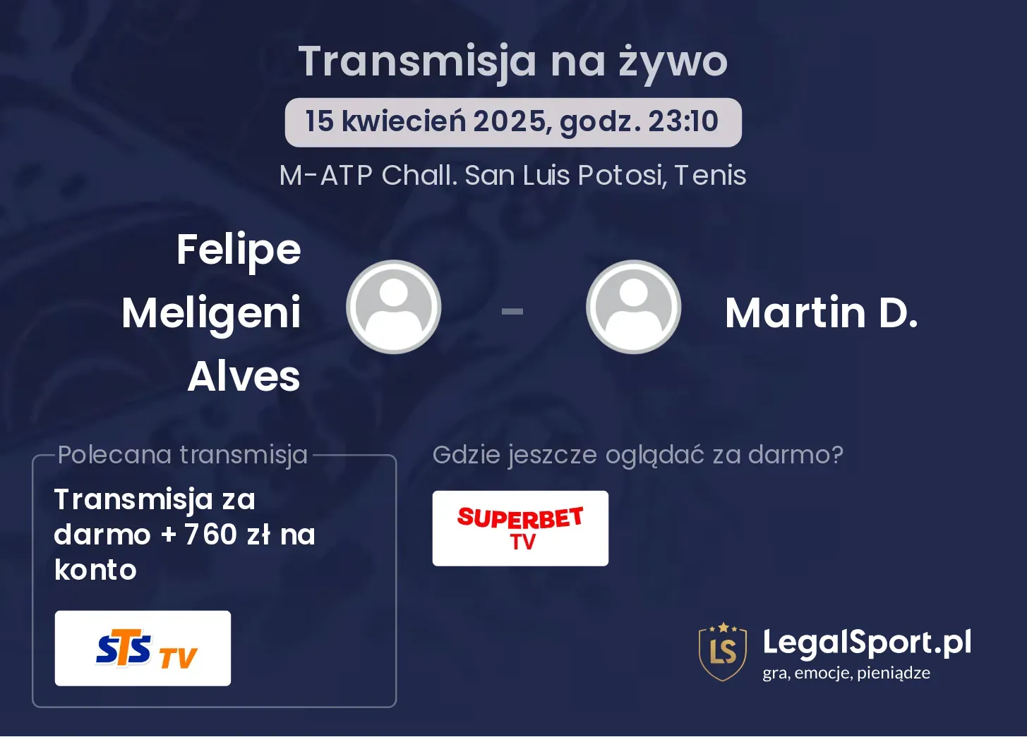 Felipe Meligeni Alves - Martin D. gdzie oglądać?