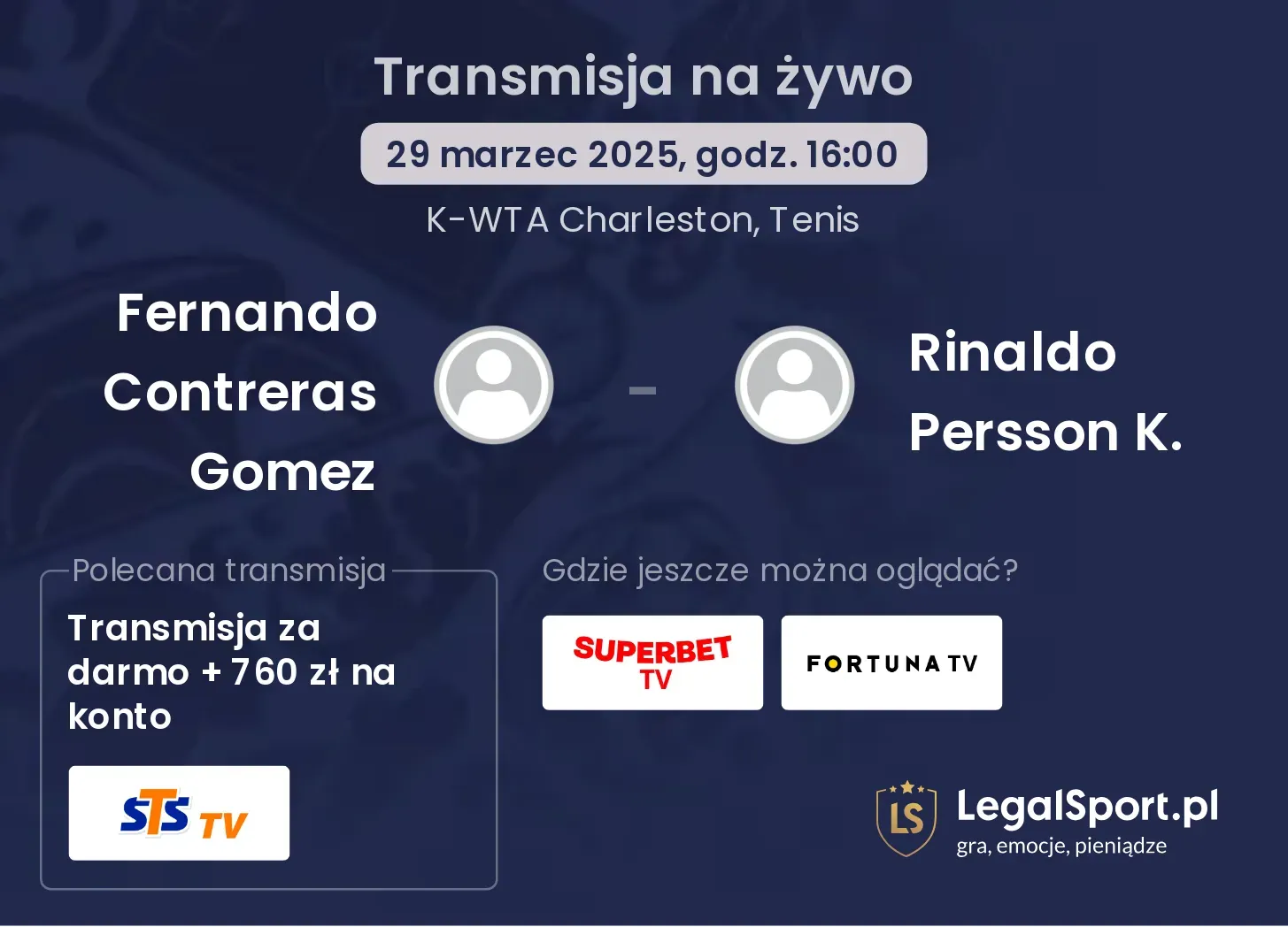 Fernando Contreras Gomez - Rinaldo Persson K. gdzie oglądać transmisję?