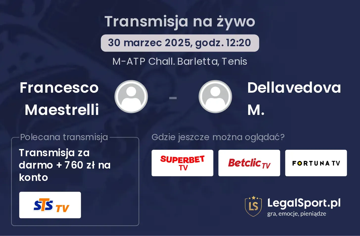 Francesco Maestrelli - Dellavedova M. gdzie oglądać?