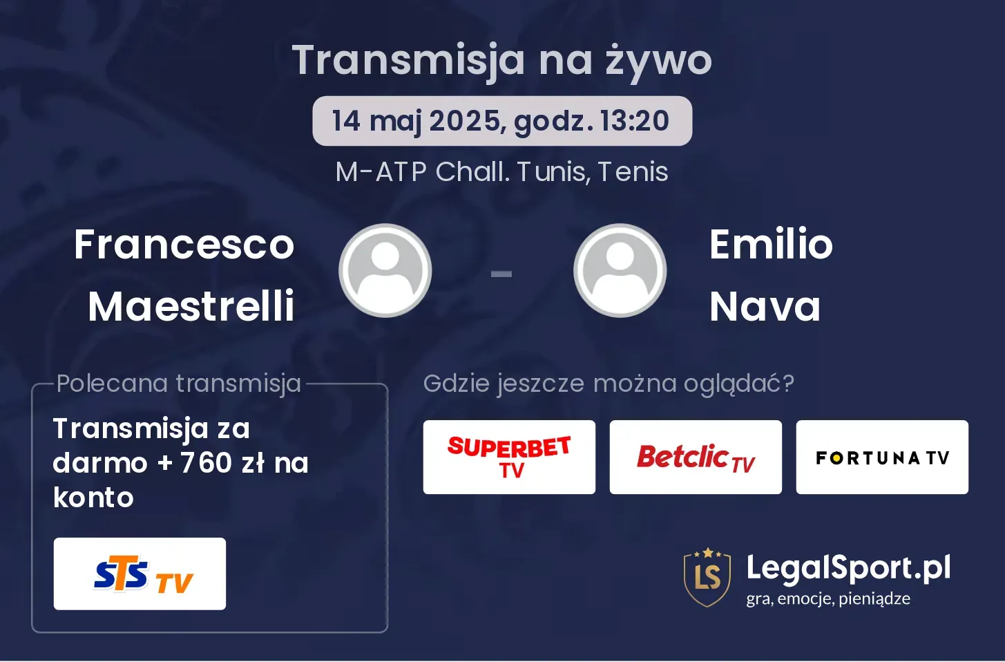 Francesco Maestrelli - Emilio Nava transmisja na żywo