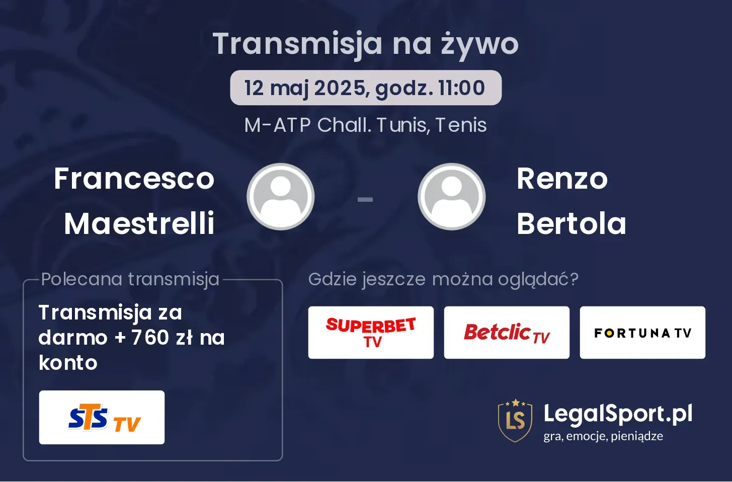 Francesco Maestrelli - Renzo Bertola gdzie oglądać?