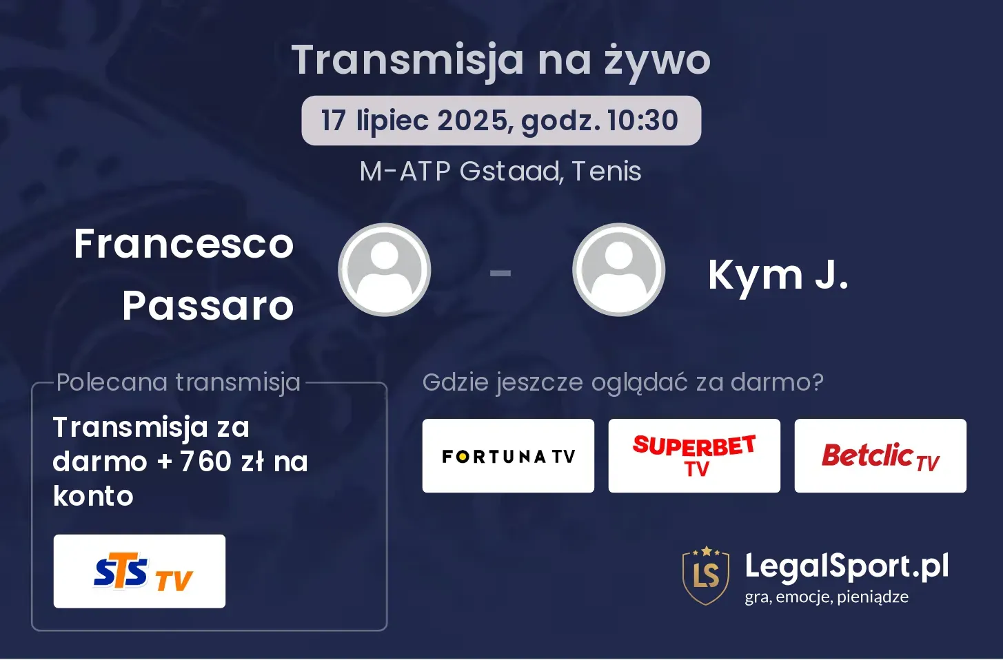 Francesco Passaro - Kym J. transmisja na żywo