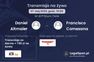 Daniel Altmaier - Francisco Comesana gdzie oglądać?