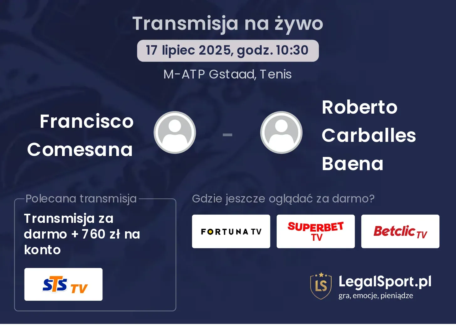 Francisco Comesana - Roberto Carballes Baena gdzie oglądać?