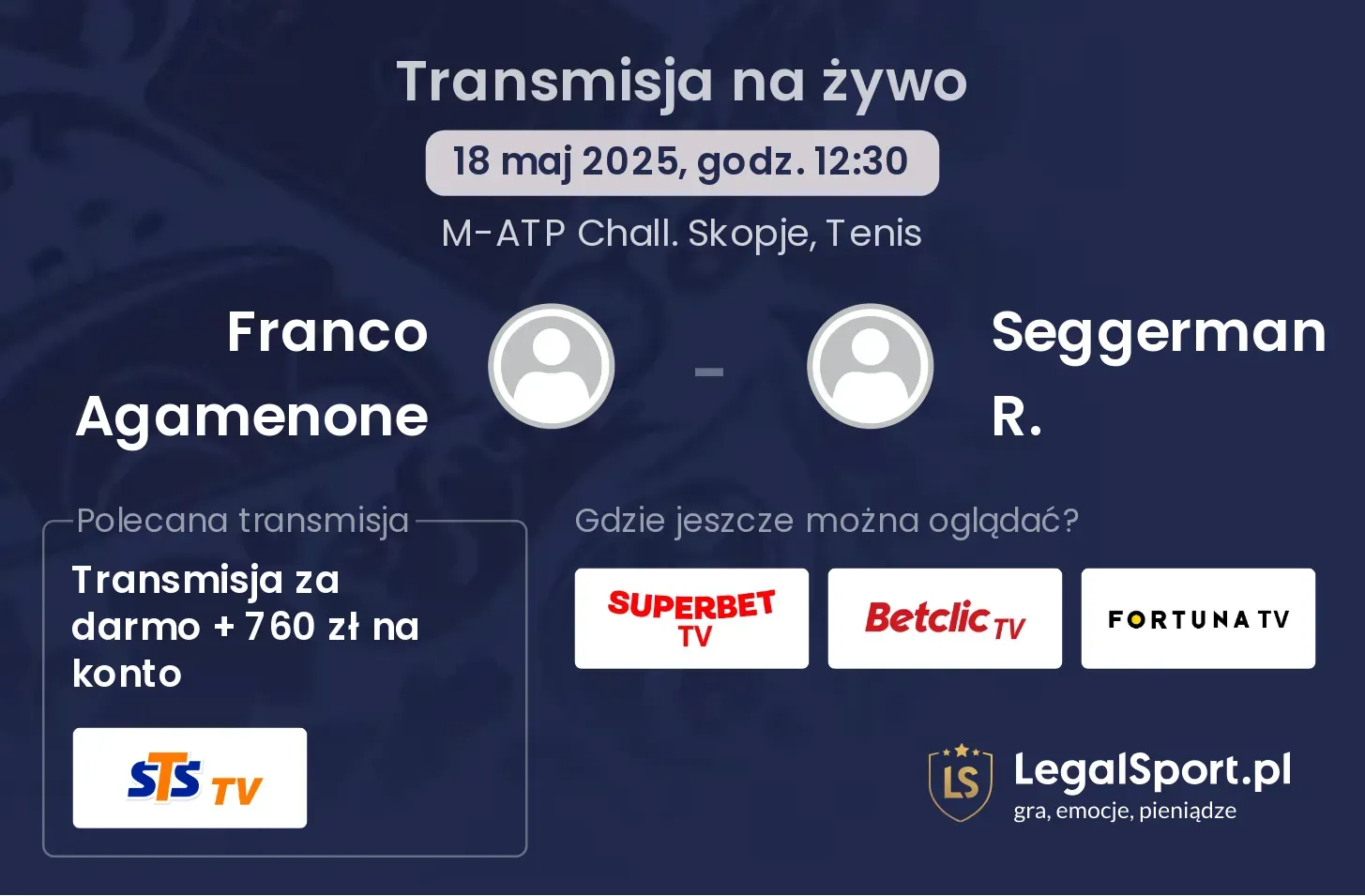 Franco Agamenone - Seggerman R. gdzie oglądać?