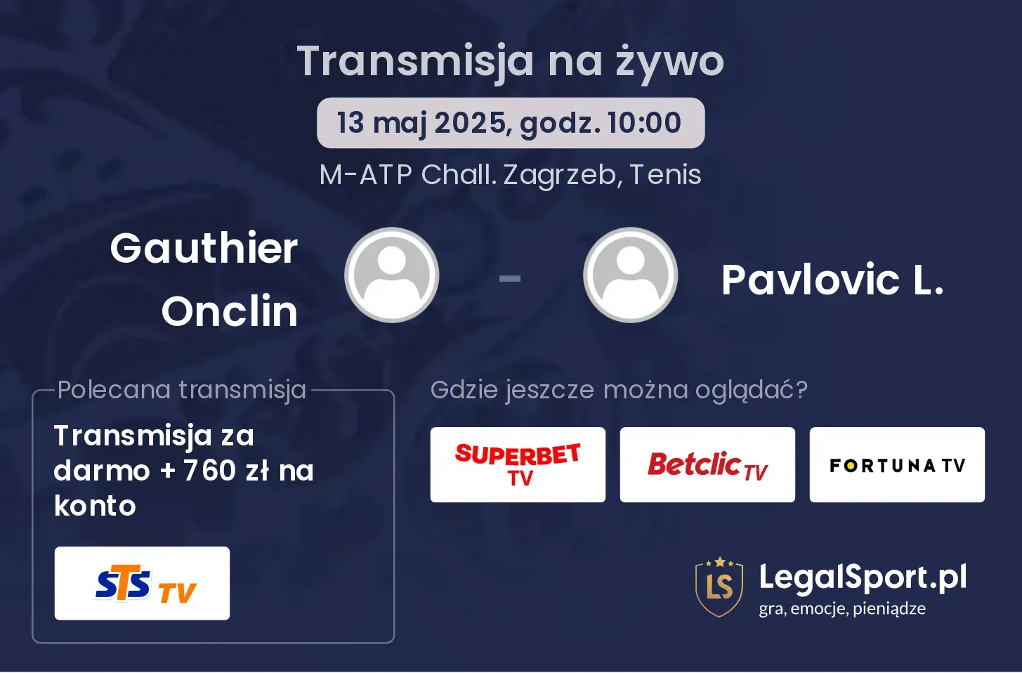 Gauthier Onclin - Pavlovic L. gdzie oglądać?