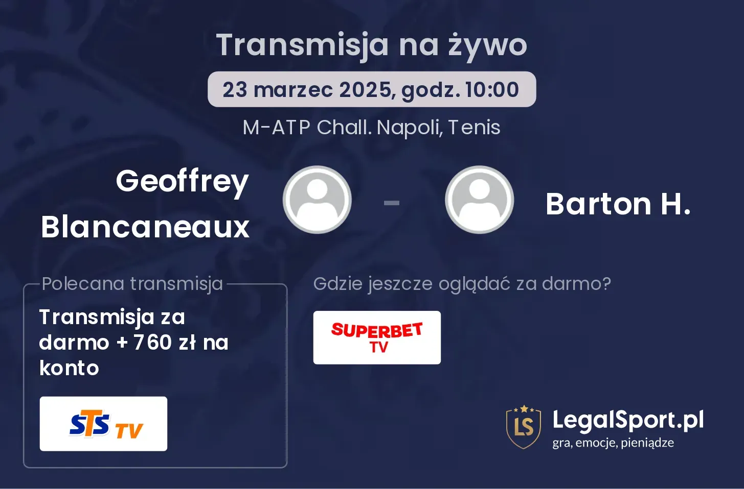 Geoffrey Blancaneaux - Barton H. gdzie oglądać?