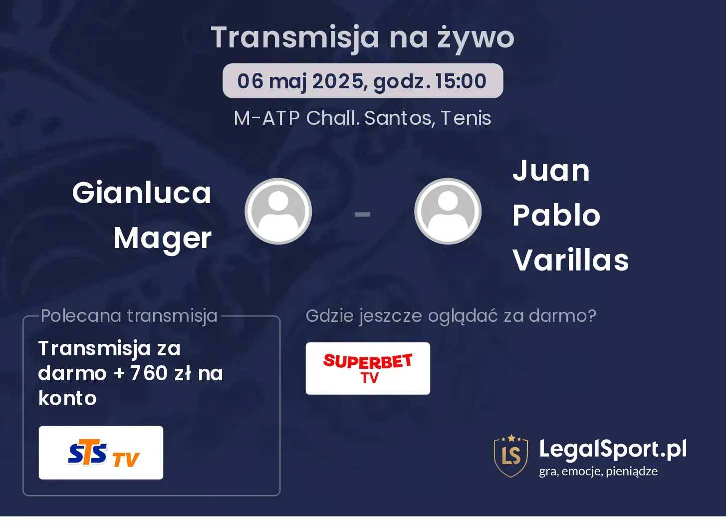 Gianluca Mager - Juan Pablo Varillas gdzie oglądać?