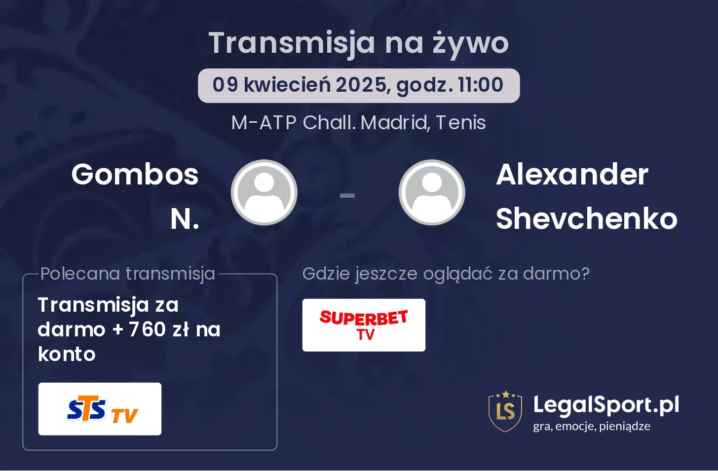 Gombos N. - Alexander Shevchenko gdzie oglądać?