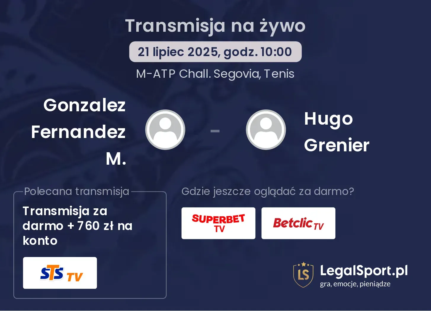 Gonzalez Fernandez M. - Hugo Grenier gdzie oglądać?