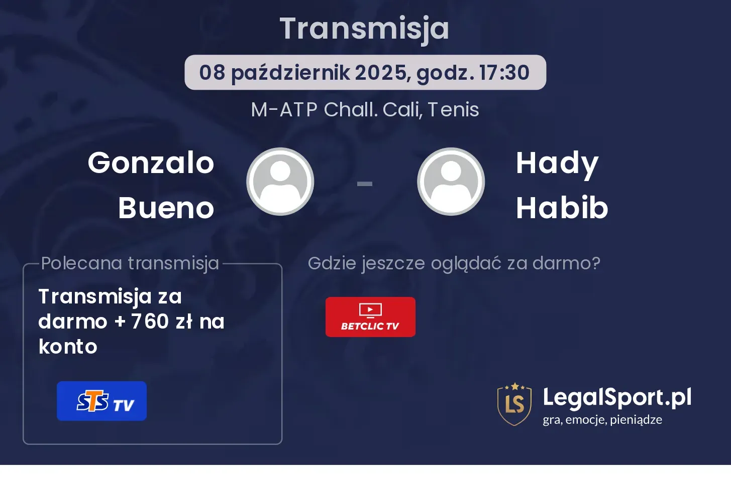 Gonzalo Bueno - Hady Habib gdzie oglądać?