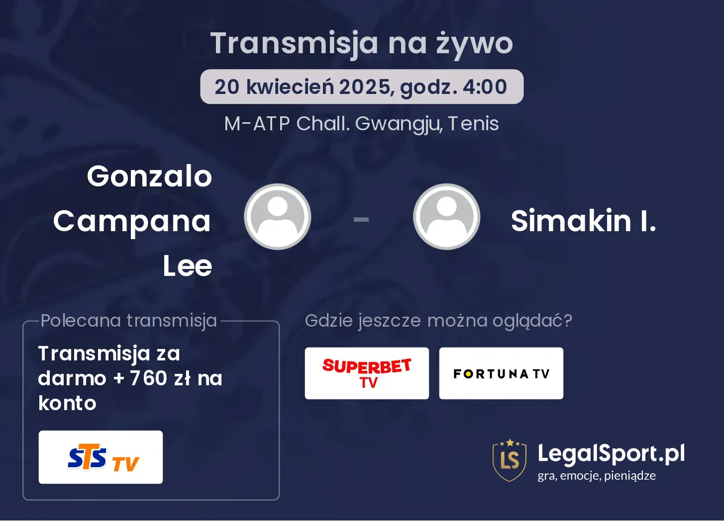 Gonzalo Campana Lee - Simakin I. transmisja na żywo