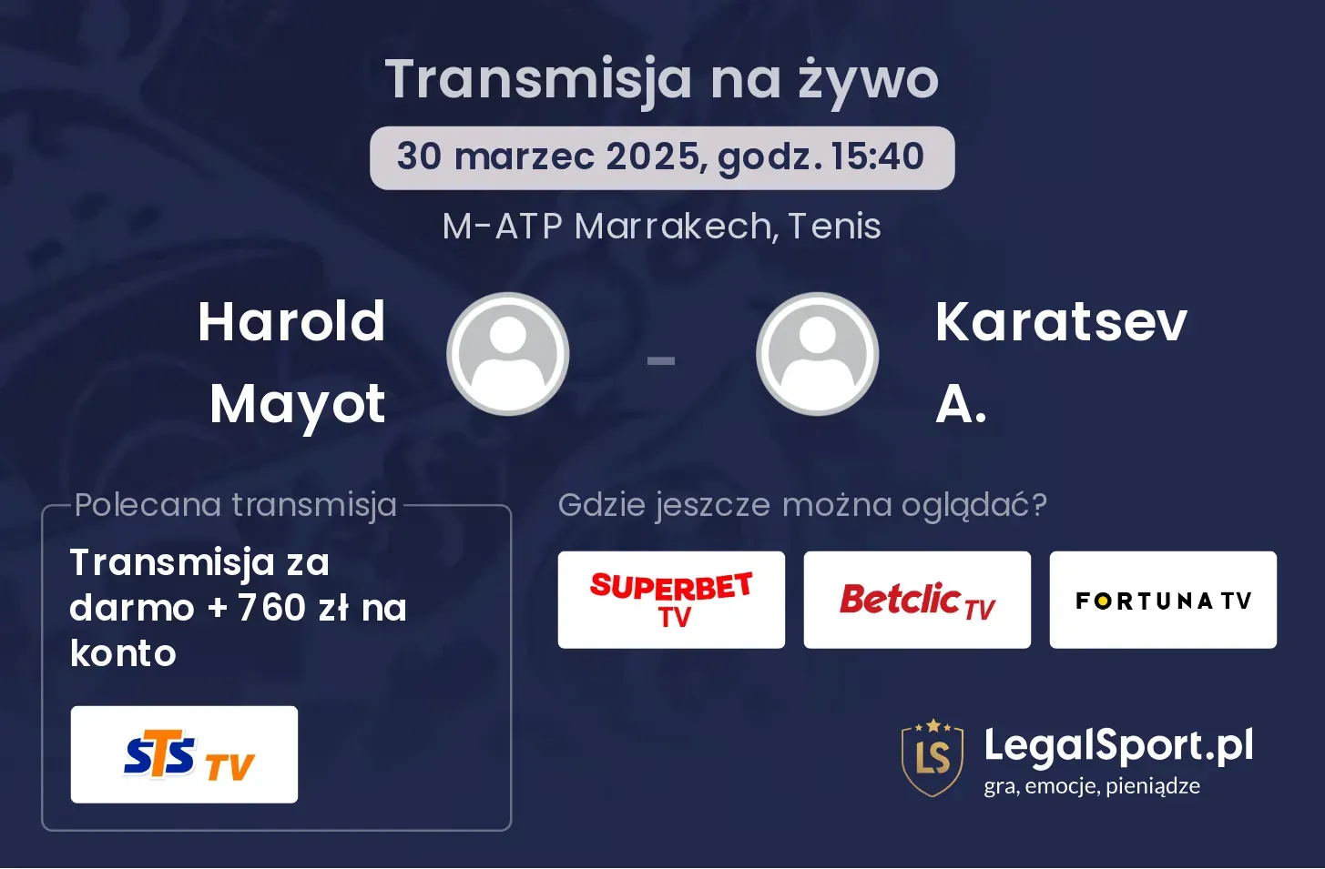 Harold Mayot - Karatsev A. gdzie oglądać?