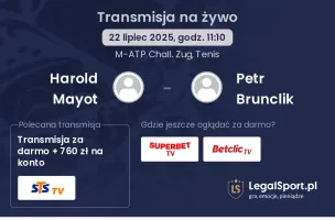 Harold Mayot - Petr Brunclik gdzie oglądać?