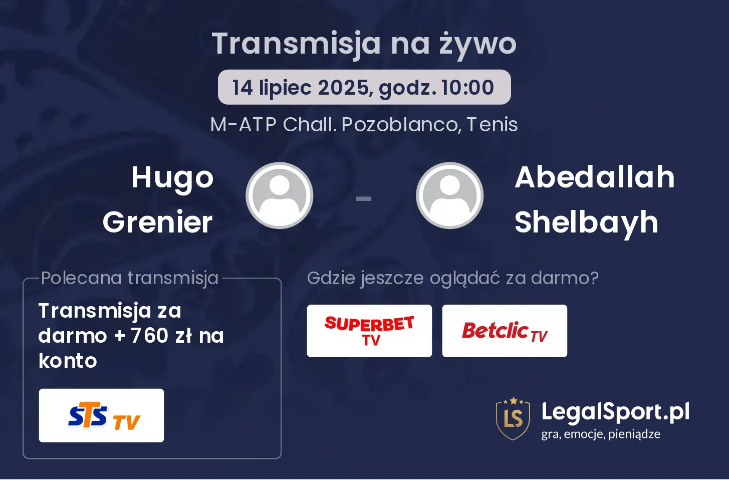 Hugo Grenier - Abedallah Shelbayh gdzie oglądać?