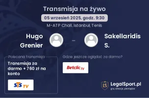 Hugo Grenier - Sakellaridis S. gdzie oglądać?