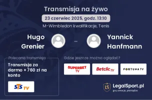 Hugo Grenier - Yannick Hanfmann gdzie oglądać?