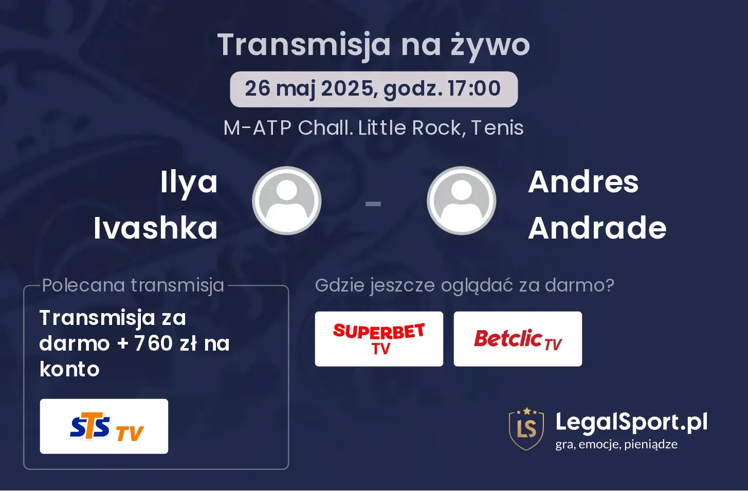 Ilya Ivashka - Andres Andrade gdzie oglądać transmisję?