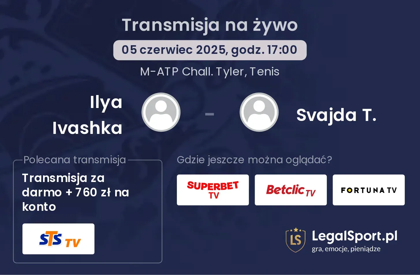 Ilya Ivashka - Svajda T. gdzie oglądać transmisję?