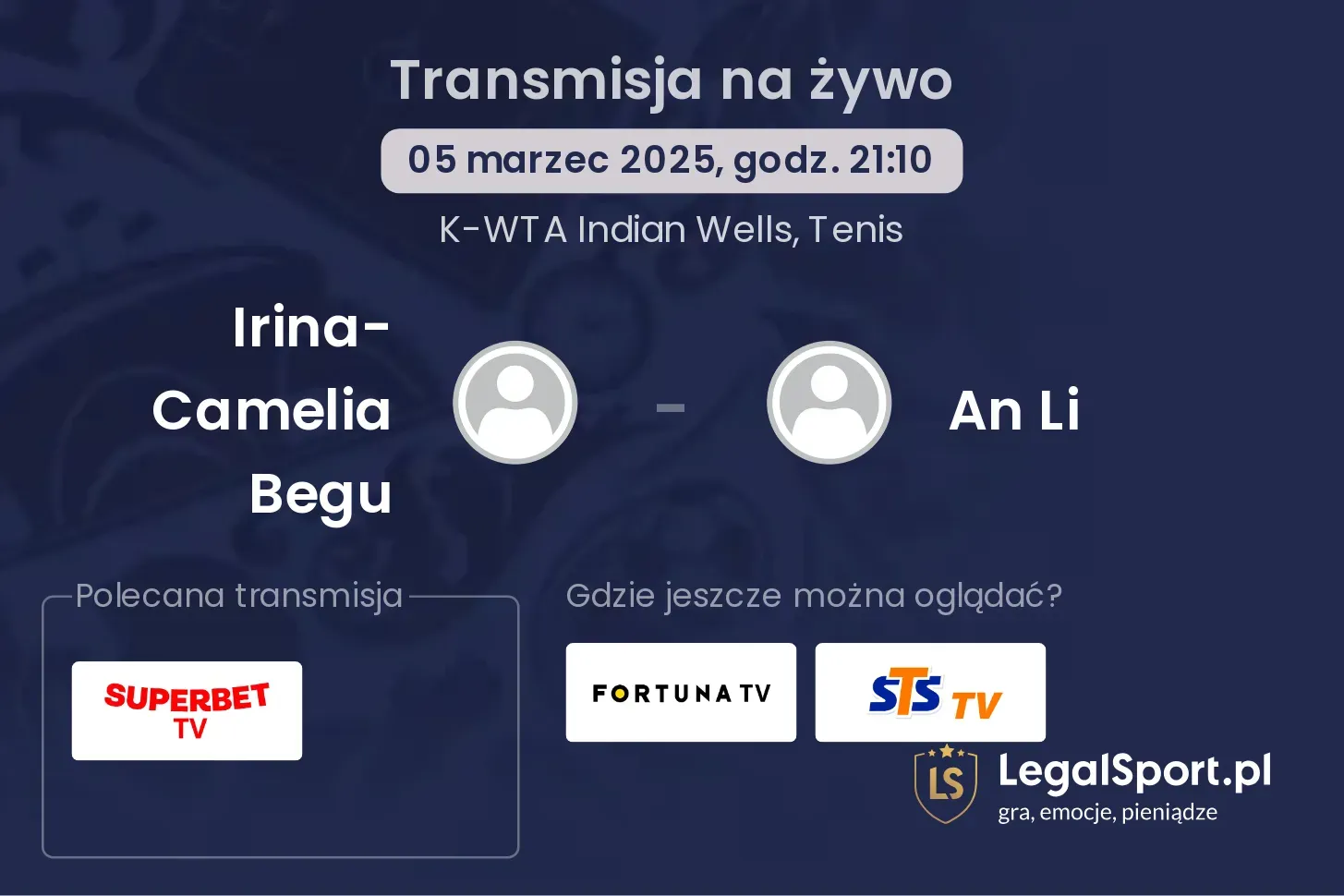 Irina-Camelia Begu - An Li gdzie oglądać?