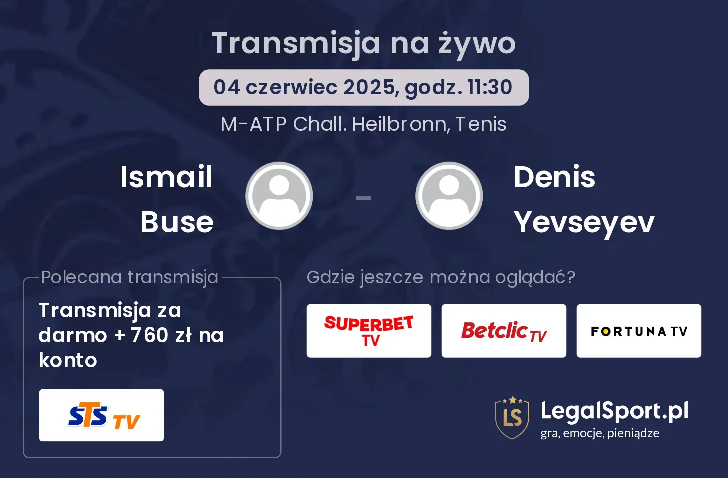 Ismail Buse - Denis Yevseyev gdzie oglądać?