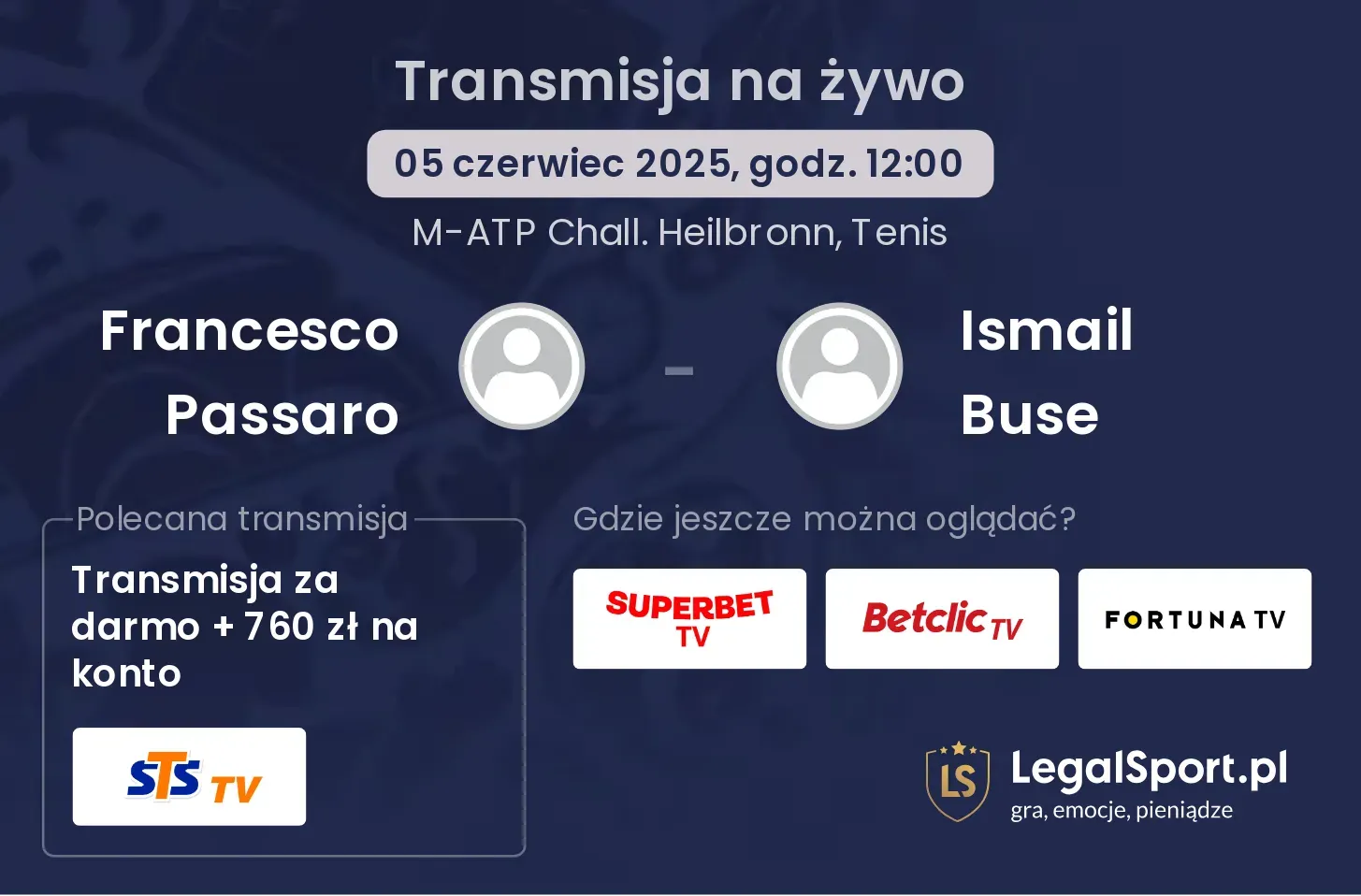 Francesco Passaro - Ismail Buse gdzie oglądać transmisję?
