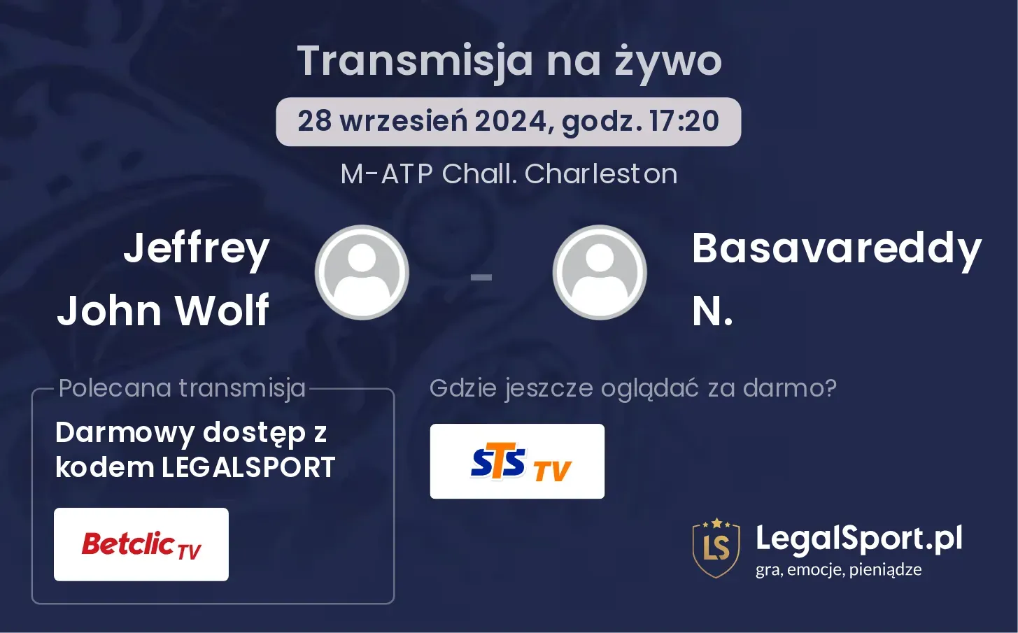 Jeffrey John Wolf - Basavareddy N. gdzie oglądać? 28.09, godz. 17:20