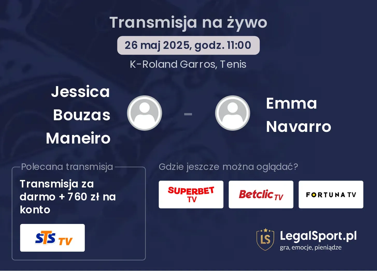 Jessica Bouzas Maneiro - Emma Navarro transmisja na żywo