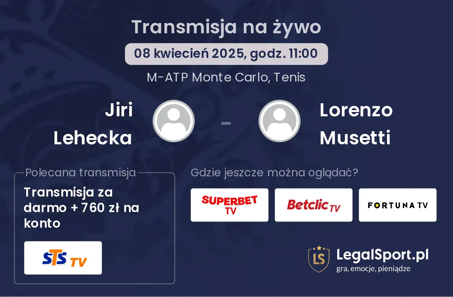 Jiri Lehecka - Lorenzo Musetti gdzie oglądać?