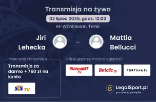 Jiri Lehecka - Mattia Bellucci gdzie oglądać?