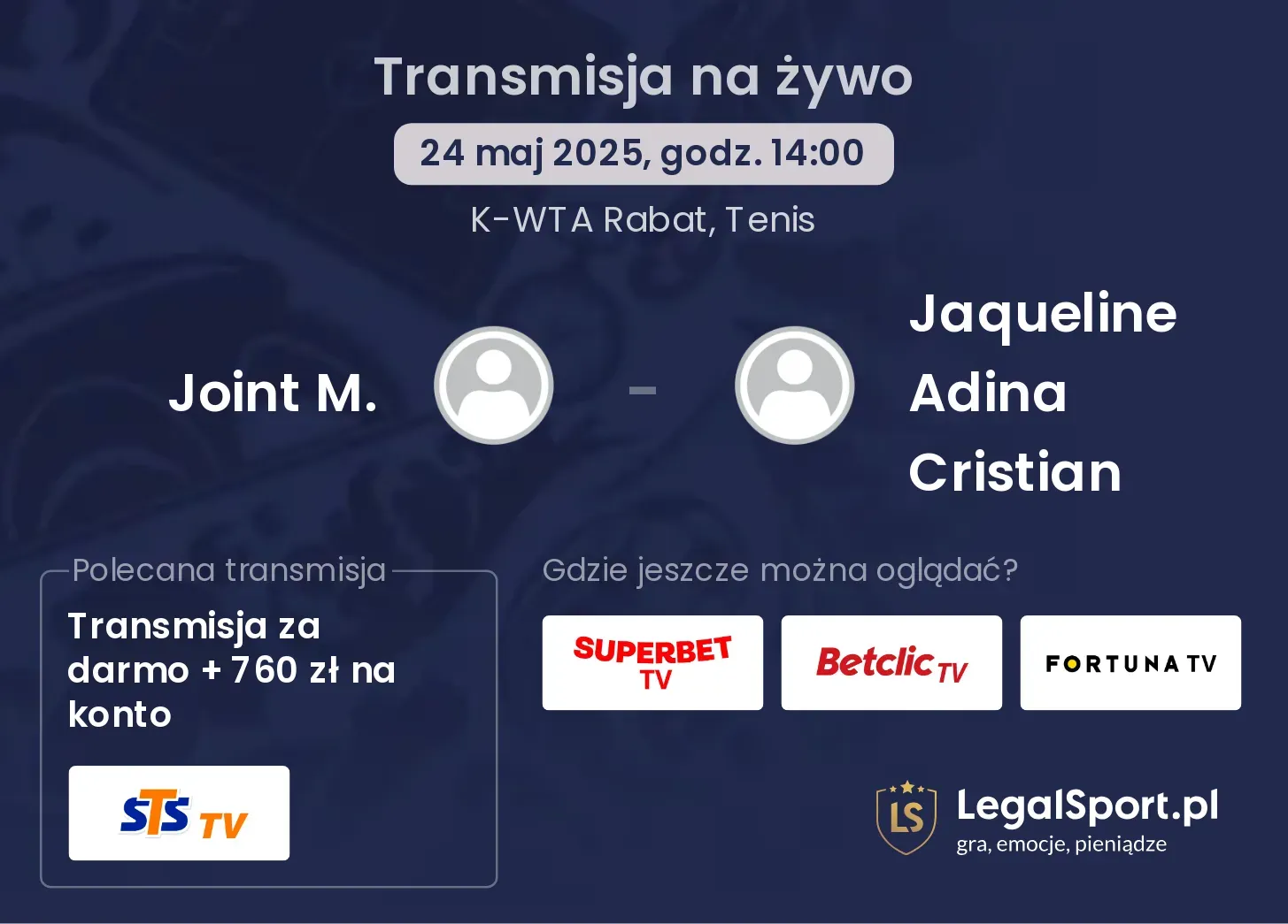 Joint M. - Jaqueline Adina Cristian gdzie oglądać?