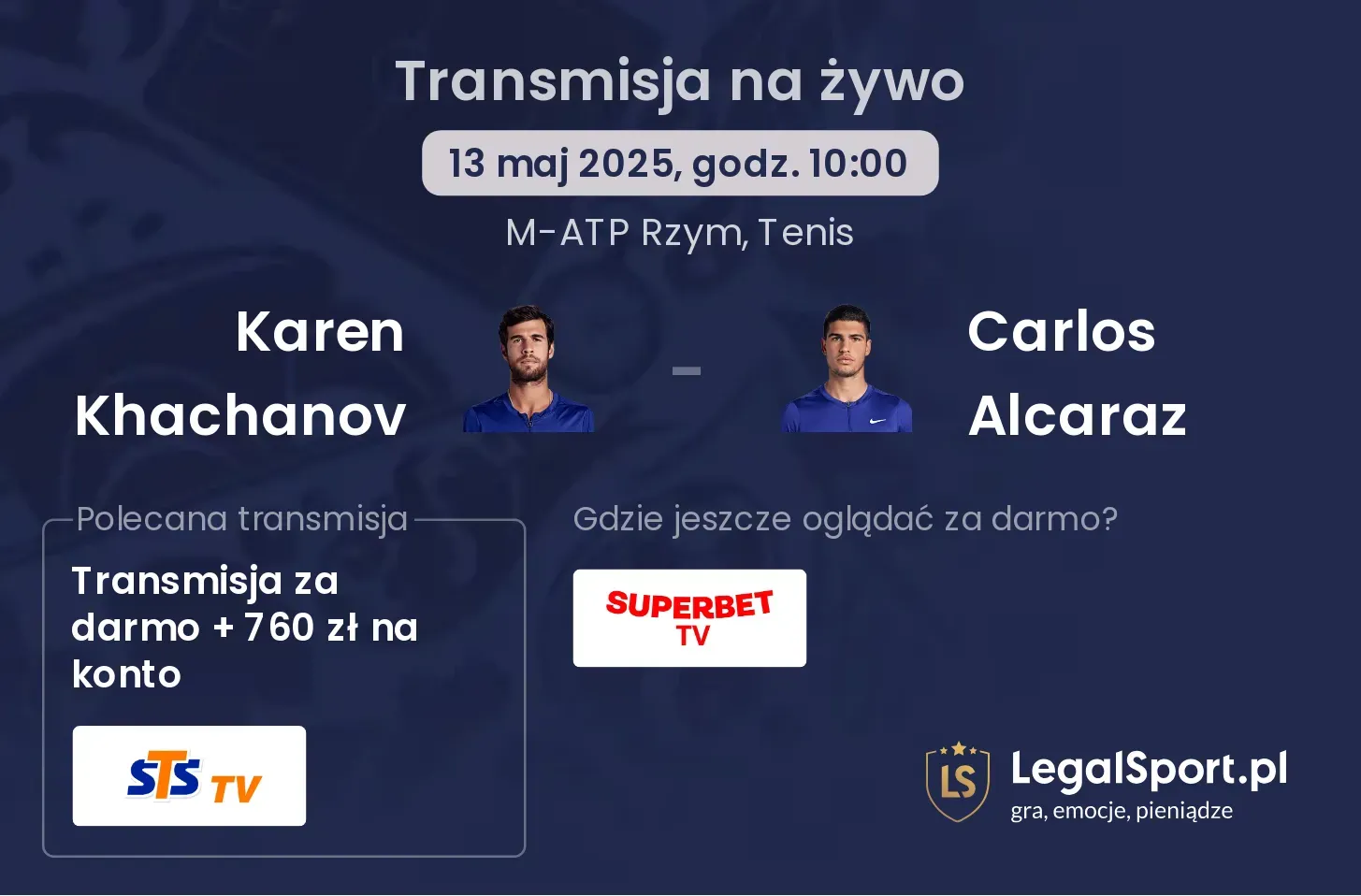 Karen Khachanov - Carlos Alcaraz gdzie oglądać?
