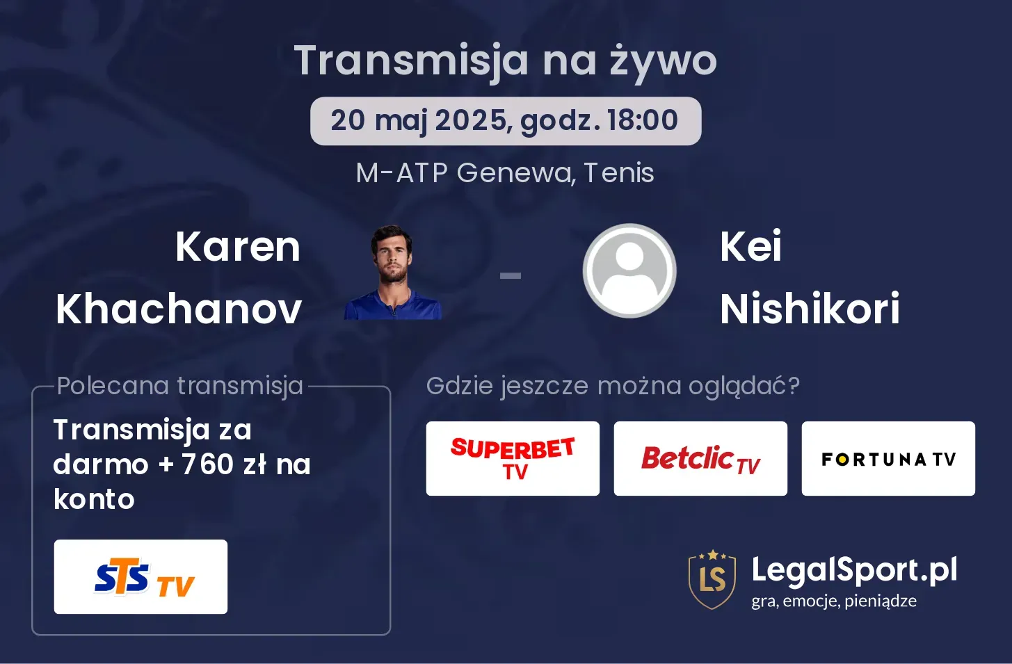 Karen Khachanov - Kei Nishikori gdzie oglądać transmisję?