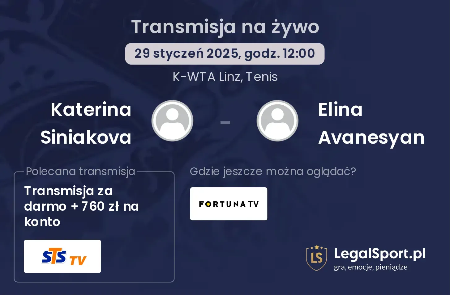 Katerina Siniakova - Elina Avanesyan gdzie oglądać?