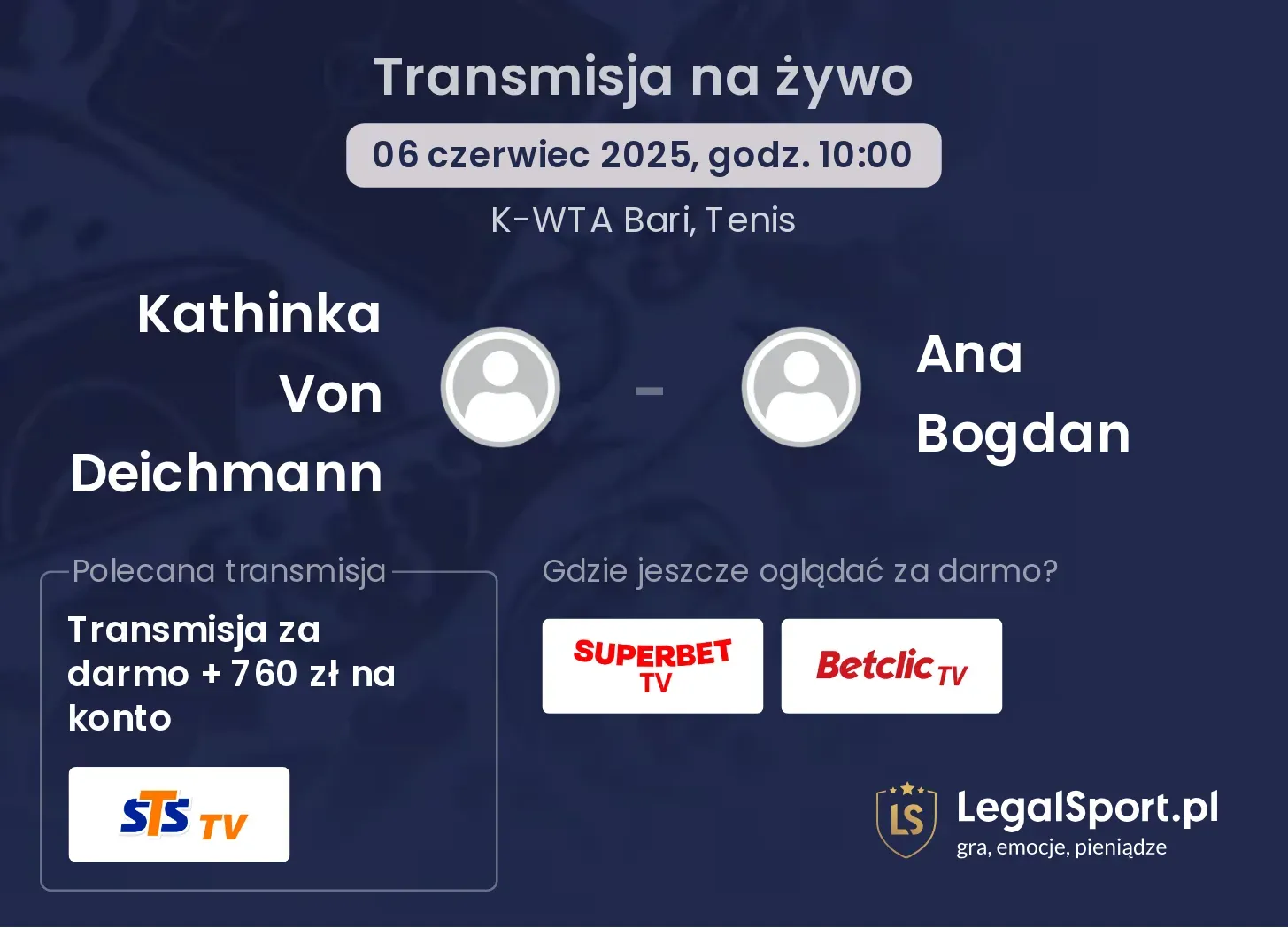 Kathinka Von Deichmann - Ana Bogdan gdzie oglądać?