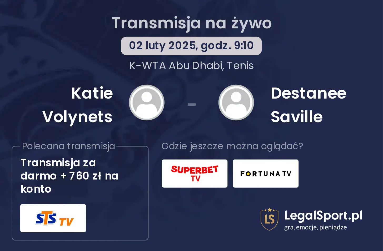 Katie Volynets - Destanee Saville gdzie oglądać?