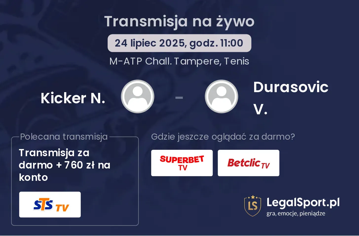 Kicker N. - Durasovic V. gdzie oglądać?