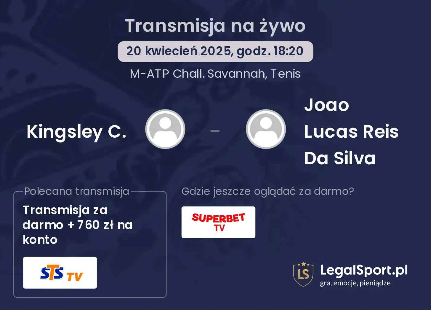 Kingsley C. - Joao Lucas Reis Da Silva gdzie oglądać?