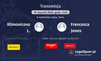 Klimovicova L. - Francesca Jones gdzie oglądać? (19.01)