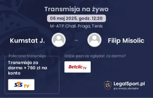 Kumstat J. - Filip Misolic gdzie oglądać transmisję?