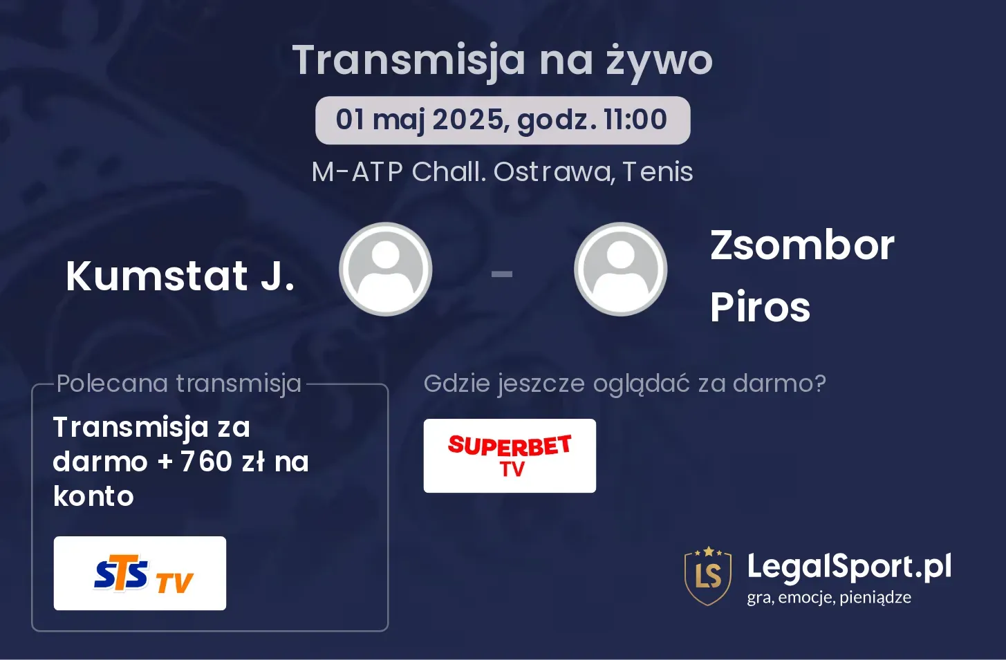 Kumstat J. - Zsombor Piros transmisja na żywo