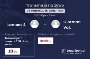 Lamens S. - Glozman Val. gdzie oglądać?