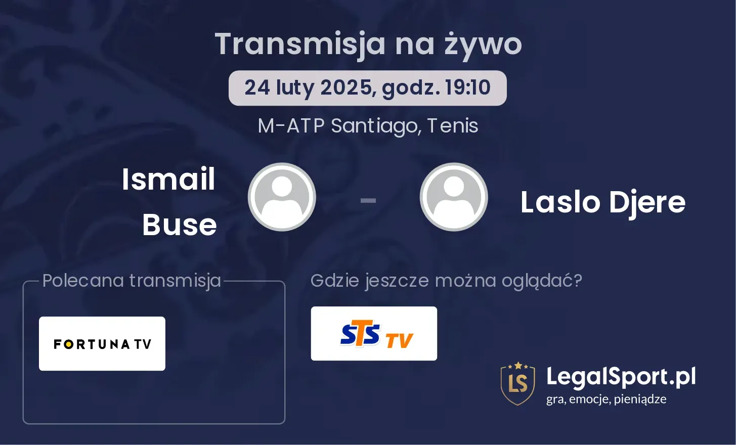 Ismail Buse - Laslo Djere gdzie oglądać transmisję?