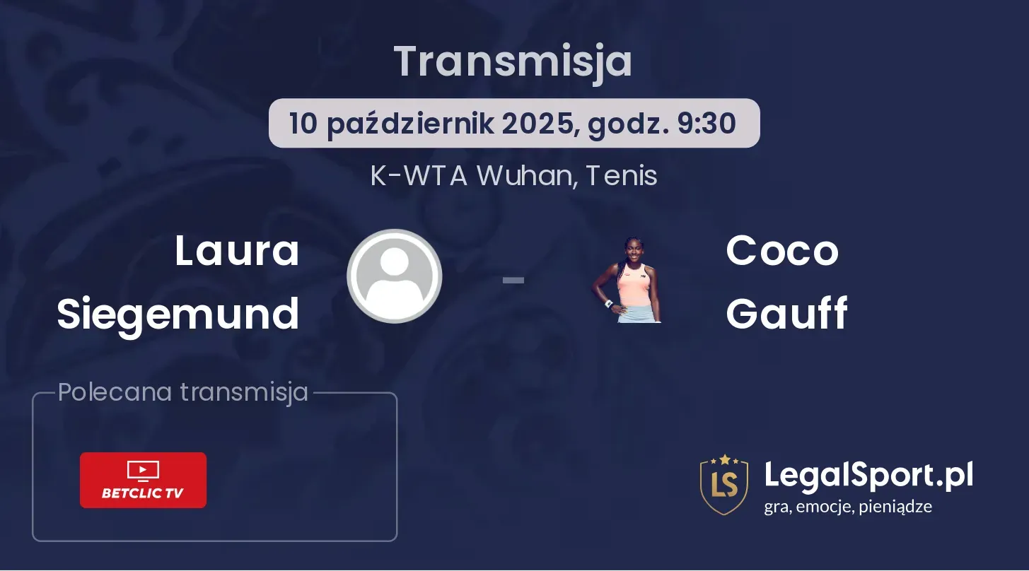 Laura Siegemund - Coco Gauff gdzie oglądać?