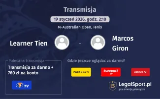 Learner Tien - Marcos Giron gdzie oglądać? (19.01)