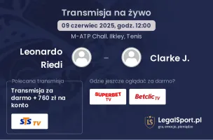 Leonardo Riedi - Clarke J. gdzie oglądać?