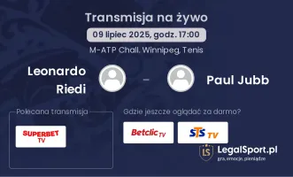 Leonardo Riedi - Paul Jubb gdzie oglądać?