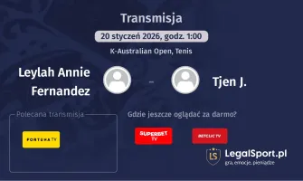 Leylah Annie Fernandez - Tjen J. gdzie oglądać? (20.01)